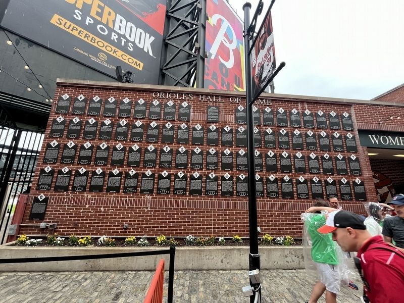 Baltimore Orioles Hall of Fame Display image. Click for full size.