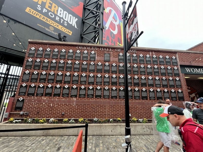 Baltimore Orioles Hall of Fame Display image. Click for full size.