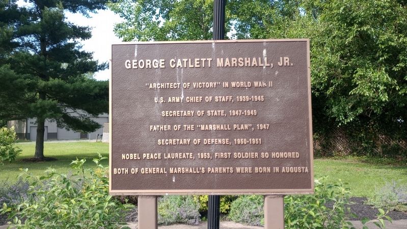 George Catlett Marshall, Jr. Marker image. Click for full size.