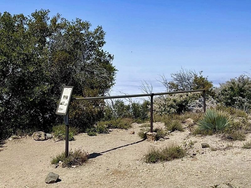 Mount Lowe Marker and Hitching Post image. Click for full size.