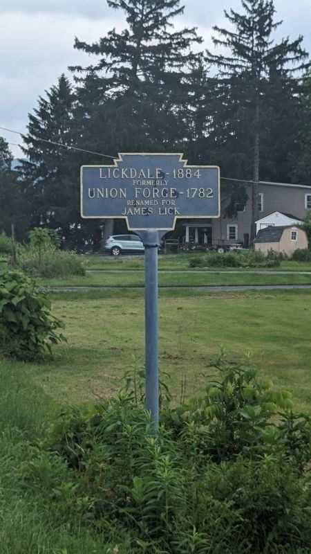 Lickdale Marker. Click for full size. Lickdale Marker image. Click for full size.