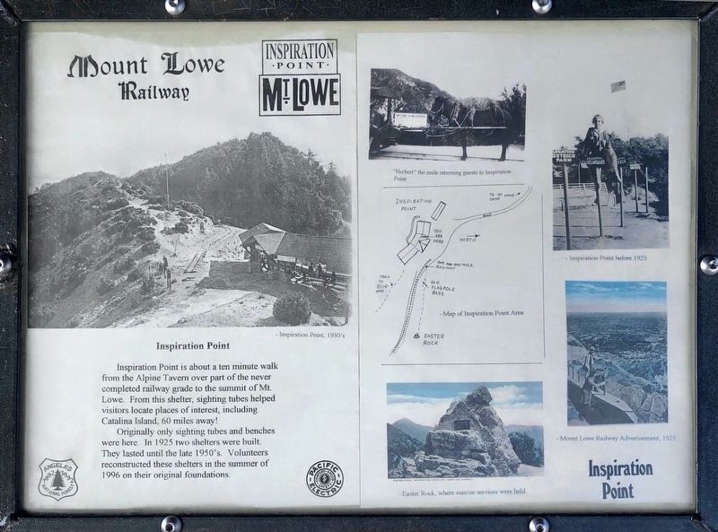 Inspiration Point Marker. Click for full size. Inspiration Point Marker image. Click for full size.