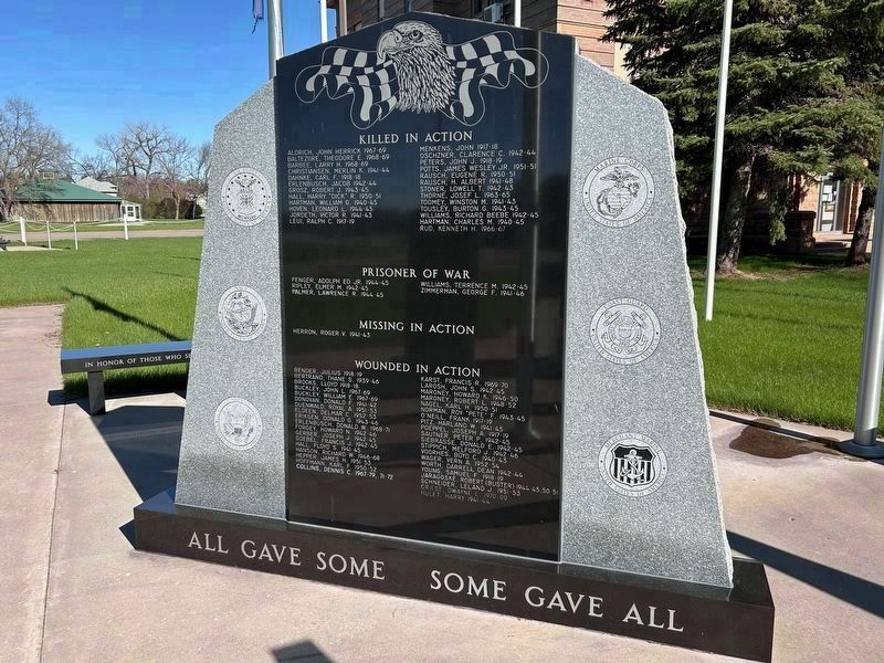 Potter County, South Dakota Veteran's Memorial Center Panel 2, Side 1. Click for full size. Potter County, South Dakota Veteran's Memorial Center Panel 2, Side 1 image. Click for full size.