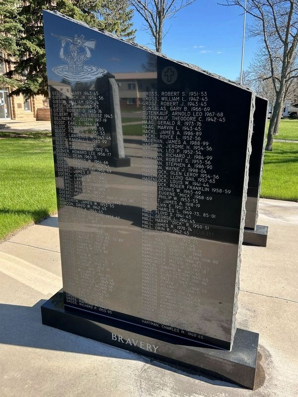 Potter County, South Dakota Veteran's Memorial, Side Panel 5. Click for full size. Potter County, South Dakota Veteran's Memorial, Side Panel 5 image. Click for full size.
