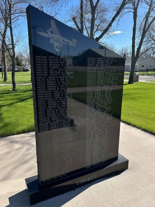 Potter County, South Dakota Veteran's Memorial, Side Panel 6. Click for full size. Potter County, South Dakota Veteran's Memorial, Side Panel 6 image. Click for full size.