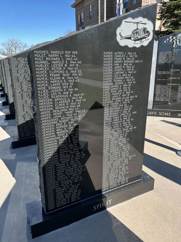 Potter County, South Dakota Veteran's Memorial, Side Panel 7. Click for full size. Potter County, South Dakota Veteran's Memorial, Side Panel 7 image. Click for full size.