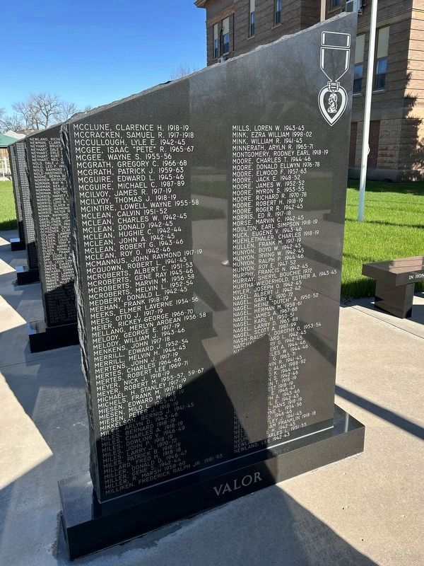 Potter County, South Dakota Veteran's Memorial, Side Panel 9. Click for full size. Potter County, South Dakota Veteran's Memorial, Side Panel 9 image. Click for full size.