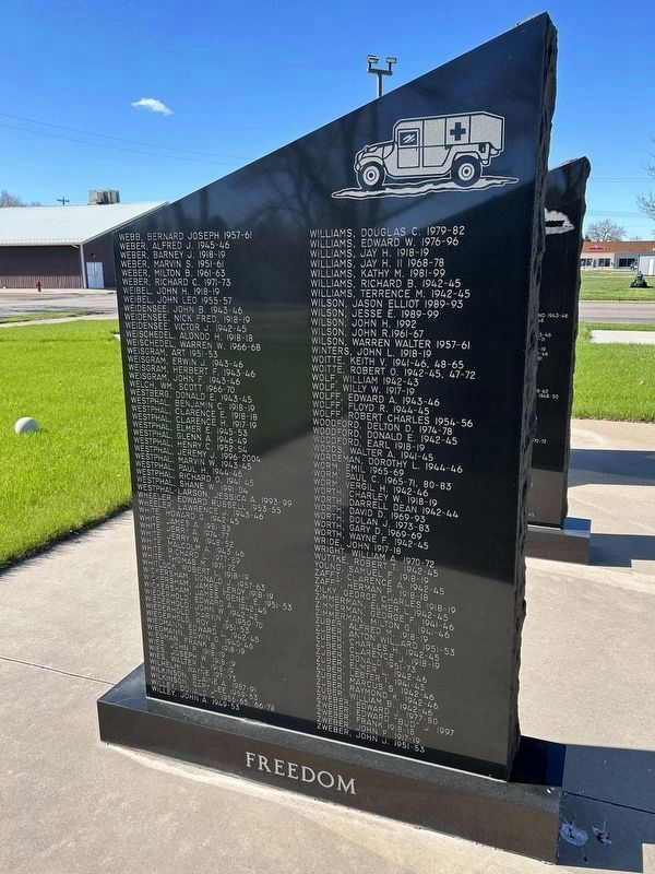 Potter County, South Dakota Veteran's Memorial, Side Panel 14. Click for full size. Potter County, South Dakota Veteran's Memorial, Side Panel 14 image. Click for full size.