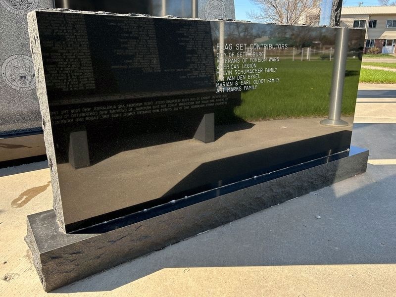 Potter County, South Dakota Veteran's Memorial Gratitude Plaque 2016, Back. Click for full size. Potter County, South Dakota Veteran's Memorial Gratitude Plaque 2016, Back image. Click for full size.