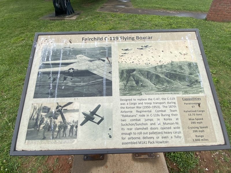 Fairchild C-119 Flying Boxcar Marker image. Click for full size.