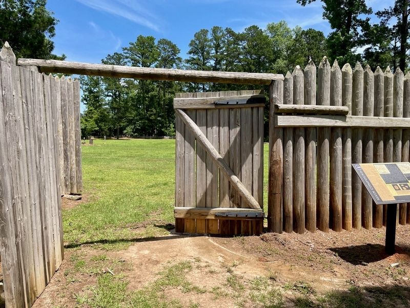 View of marker and outer compound. image. Click for full size.