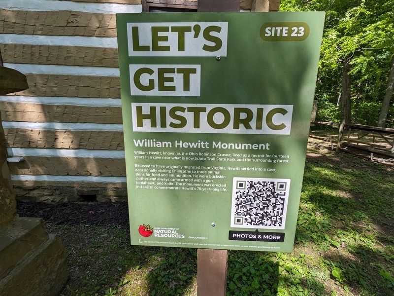 William Hewitt Monument Marker. Click for full size. William Hewitt Monument Marker image. Click for full size.