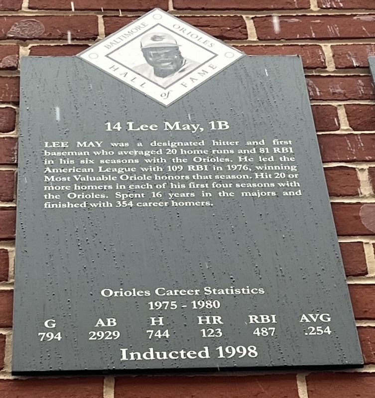 14 Lee May, 1B Marker image. Click for full size.