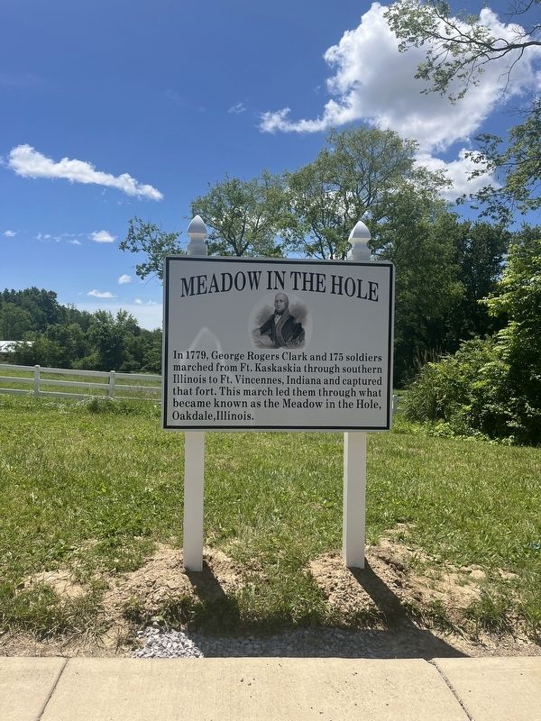 Meadow in the Hole Marker. Click for full size. Meadow in the Hole Marker image. Click for full size.