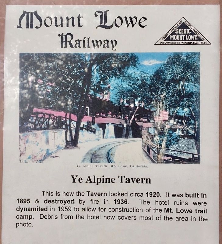 Ye Alpine Tavern Marker. Click for full size. Ye Alpine Tavern Marker image. Click for full size.