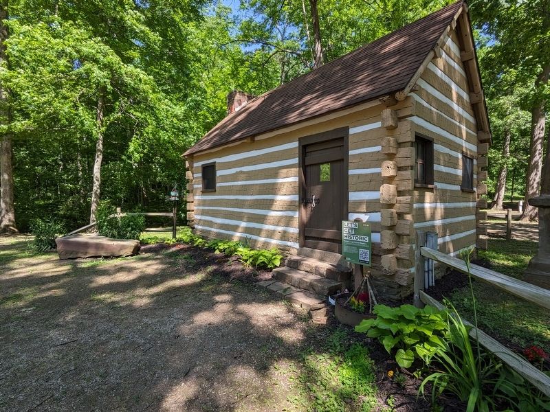 Historic Log Church Replica Marker. Click for full size. Historic Log Church Replica Marker image. Click for full size.