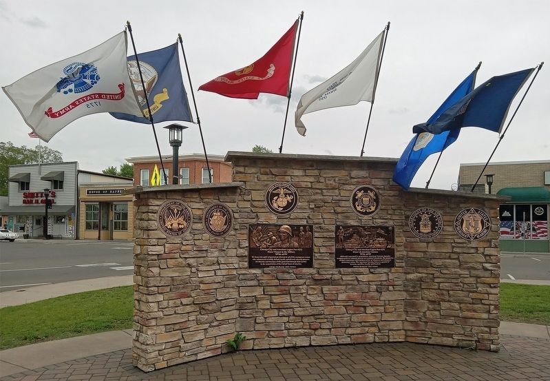 Chisago City Veterans Memorial Marker. Click for full size. Chisago City Veterans Memorial Marker image. Click for full size.