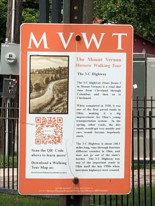 The 3-C Highway Marker image. Click for full size.