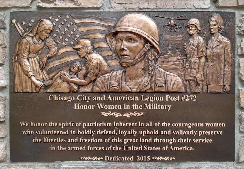Honor Women in the Military plaque. Click for full size. Honor Women in the Military plaque image. Click for full size.