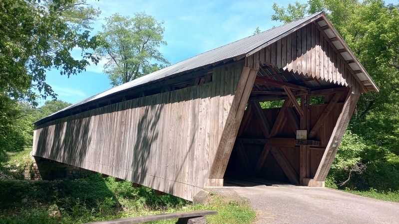 Bennett's Mill Covered Bridge Marker image. Click for full size.