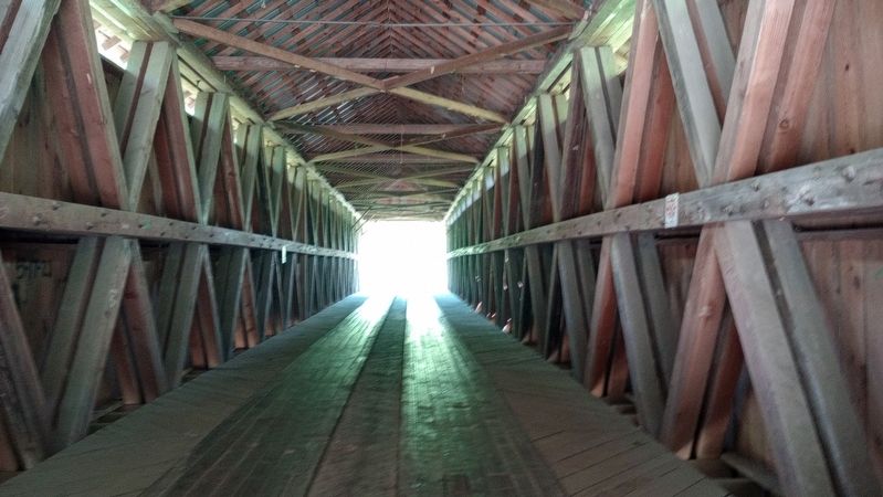 Bennett's Mill Covered Bridge Marker image. Click for full size.