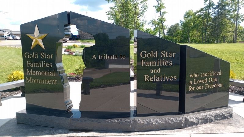 Gold Star Families Memorial Monument Marker. Click for full size. Gold Star Families Memorial Monument Marker image. Click for full size.
