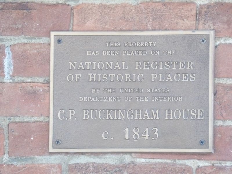C.P. Buckingham House Marker image. Click for full size.