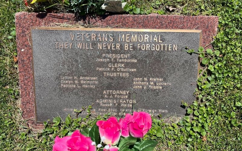 Veterans Memorial Marker. Click for full size. Veterans Memorial Marker image. Click for full size.