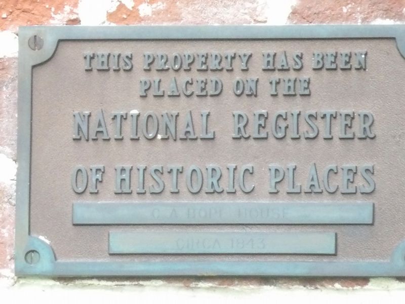 C.A. Bope House Marker image. Click for full size.