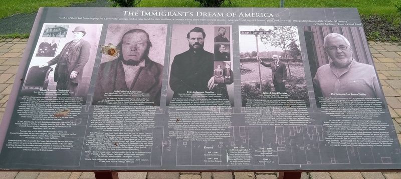 The Immigrant's Dream of America Marker. Click for full size. The Immigrant's Dream of America Marker image. Click for full size.
