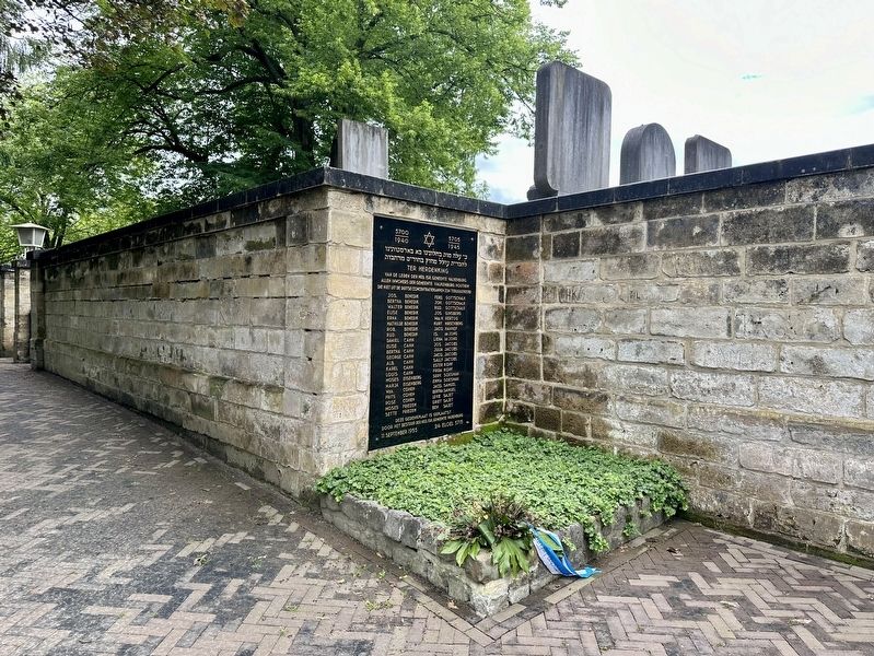 Valkenburg Holocaust Memorial - wide view image. Click for full size.