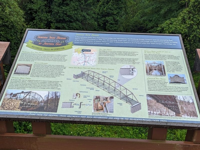 Innwood Iron Bridge Marker. Click for full size. Innwood Iron Bridge Marker image. Click for full size.