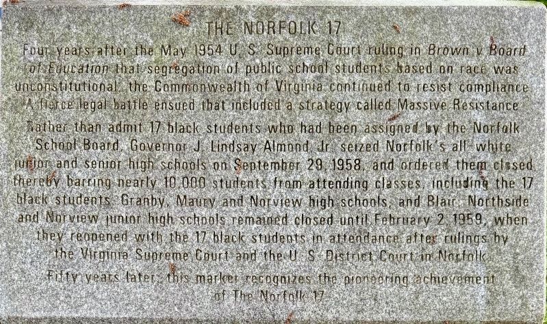 The Norfolk 17 Marker (top) image. Click for full size.