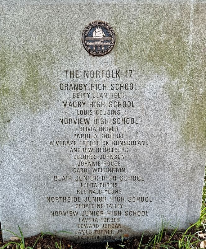 The Norfolk 17 Marker (front) image. Click for full size.