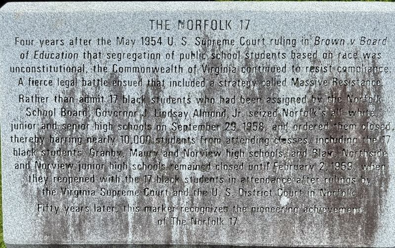 The Norfolk 17 Marker (top) image. Click for full size.