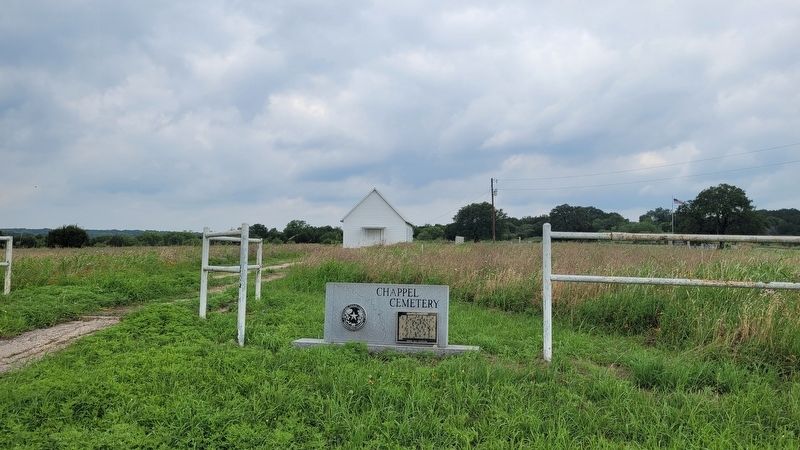 The entrance to the Chappel Cemetery and Marker image. Click for full size.