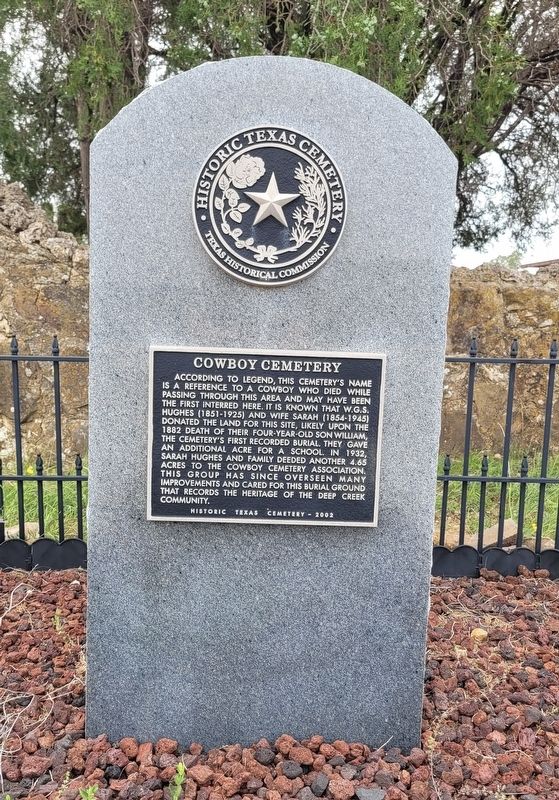 Cowboy Cemetery Marker image. Click for full size.
