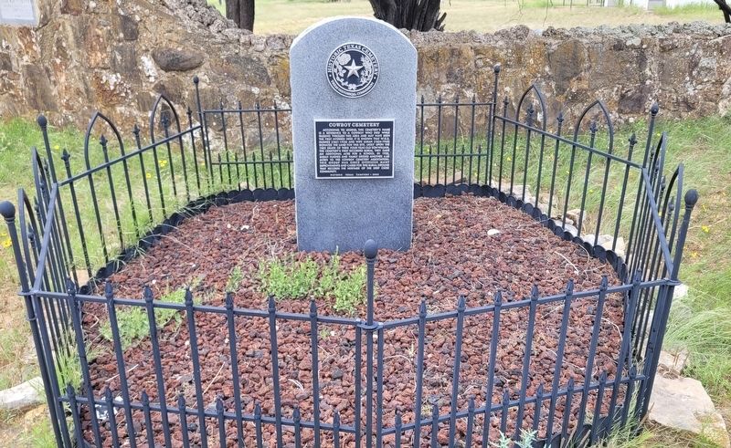 Cowboy Cemetery Marker image. Click for full size.