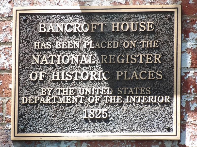 Bancroft House Marker image. Click for full size.