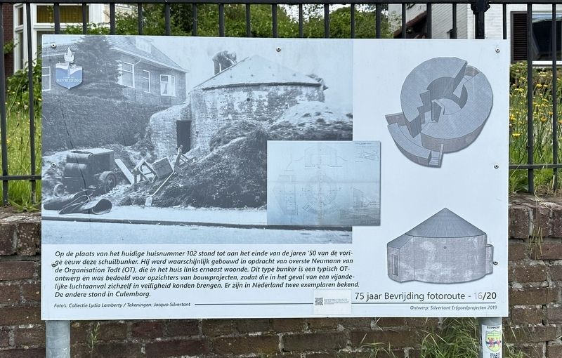 Schuilbunker / Air Raid Shelter Marker. Click for full size. Schuilbunker / Air Raid Shelter Marker image. Click for full size.