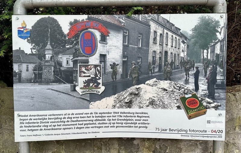 Strijd om de bevrijding / Battle for Liberation Marker image. Click for full size.