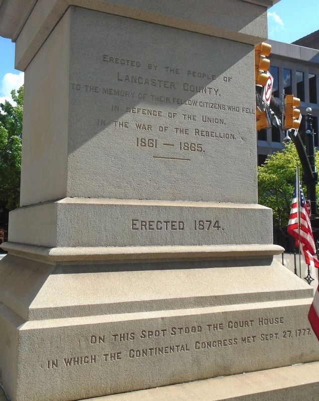Soldiers and Sailors Monument Dedication image. Click for full size.