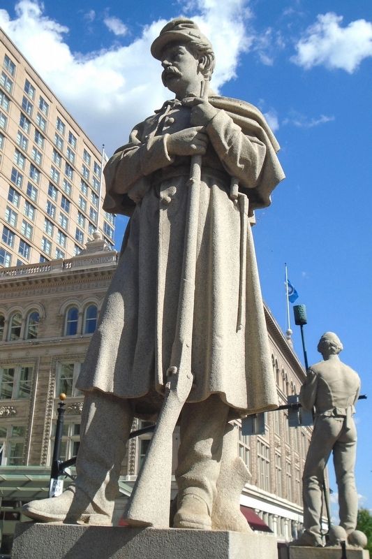 Soldiers and Sailors Monument Infantry Statue image. Click for full size.