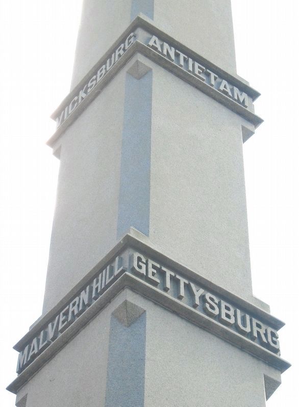 Soldiers and Sailors Monument Battles image. Click for full size.