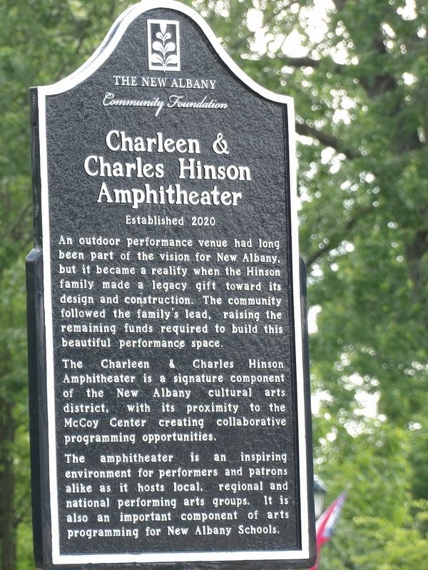 Charleen & Charles Hinson Amphitheater Marker. Click for full size. Charleen & Charles Hinson Amphitheater Marker image. Click for full size.