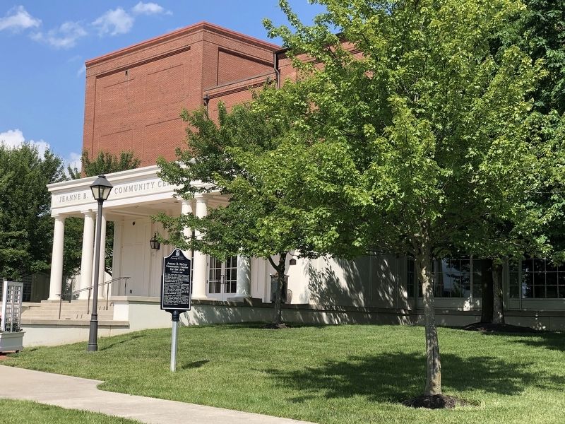Jeanne B. McCoy Community Center for the Arts Marker image. Click for full size.