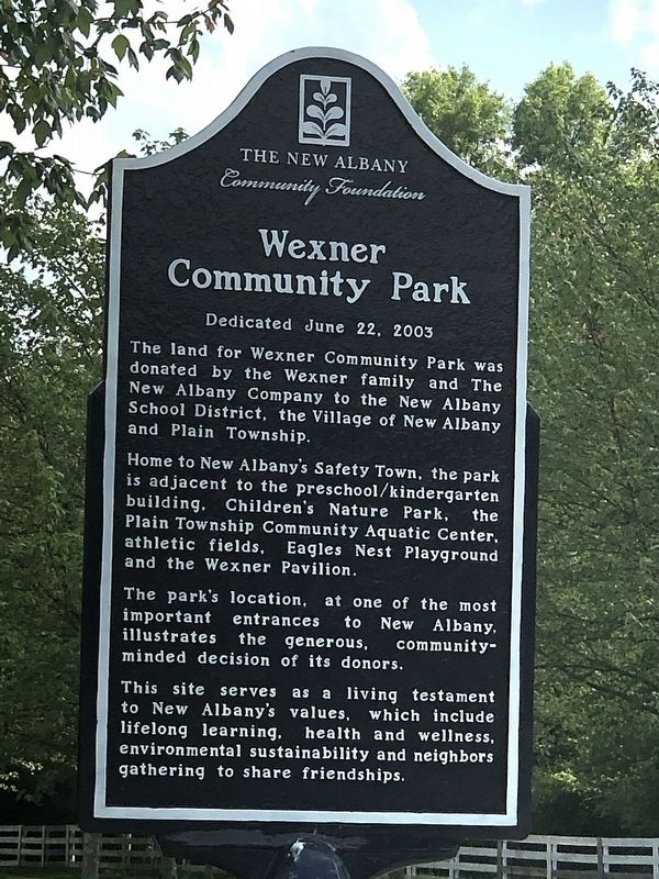Wexner Community Park Marker. Click for full size. Wexner Community Park Marker image. Click for full size.