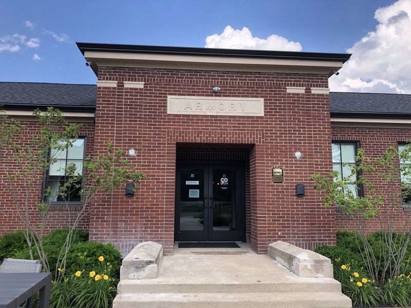 Westerville Armory Marker. Click for full size. Westerville Armory Marker image. Click for full size.