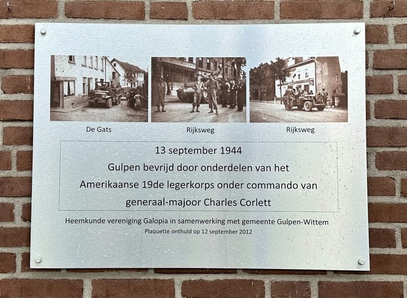 Gulpen bevrijd / Gulpen Liberated Marker image. Click for full size.