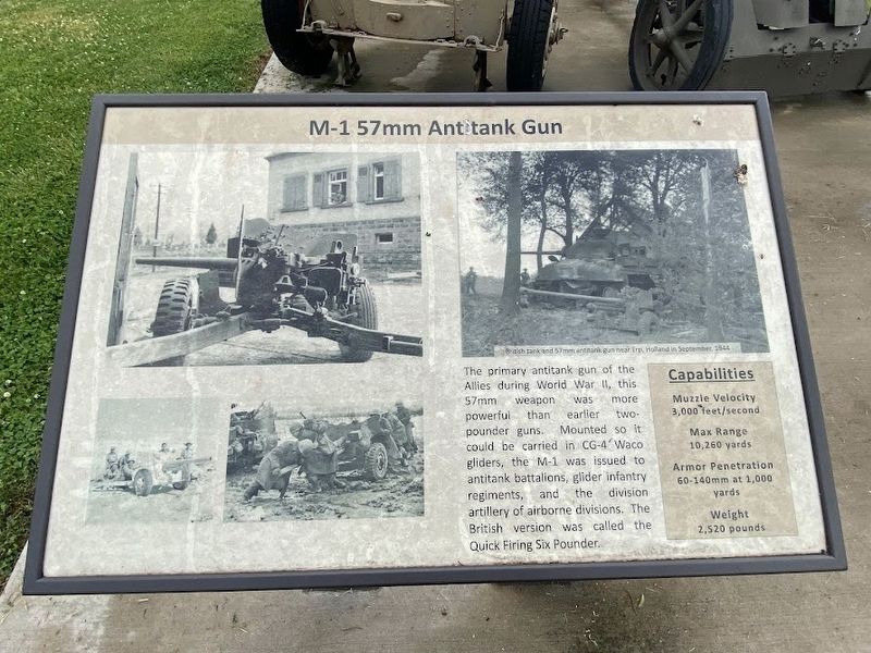 M-1 57mm Antitank Gun Marker image. Click for full size.